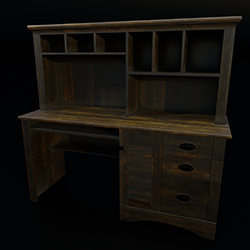Dark Wood Desk